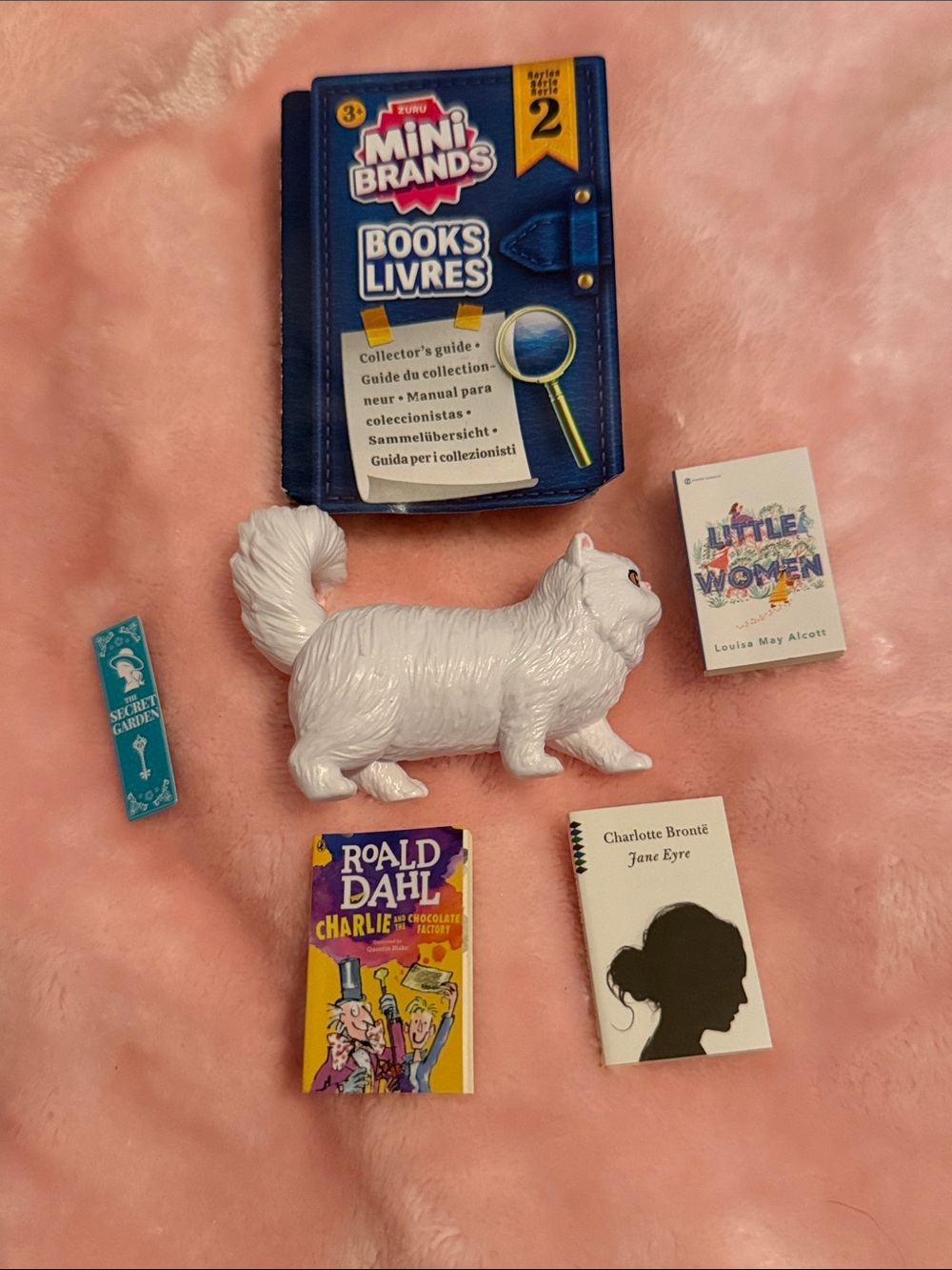Mini Brands Books 2 Charlie & the Chocolate Factory, Little Women, Jane Eyre